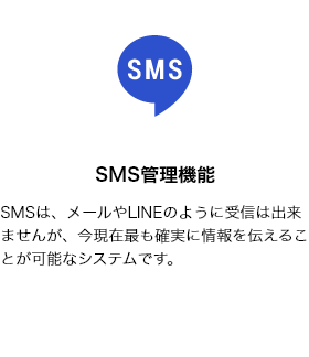 SMS管理機能